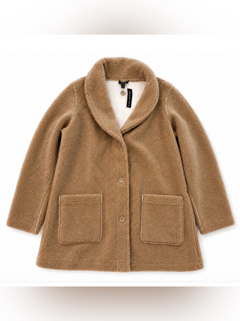 NWT SUSAN GRAVER WEEKEND REVERSIBLE SHERPA POLAR FLEECE COAT SZ 3X